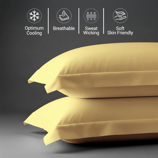 Premium 400 Thread Count 100% Cotton Pillowcases (2 PC)