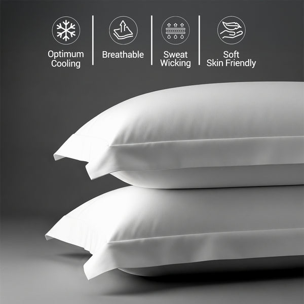 Deluxe 600 Thread Count 100% Cotton Pillowcases (2 PC)