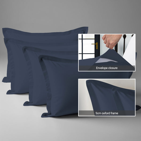 Premium 400 Thread Count 100% Cotton Pillowcases (4 PC)