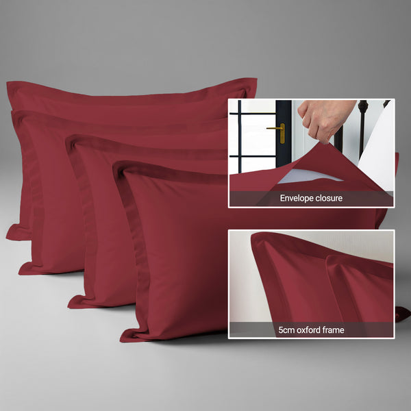 Premium 400 Thread Count 100% Cotton Pillowcases (4 PC)