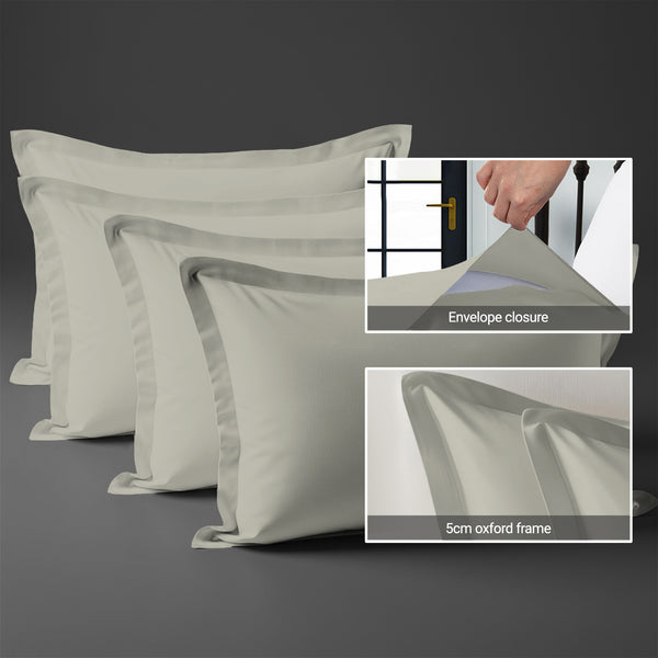 Premium 400 Thread Count 100% Cotton Pillowcases (4 PC)