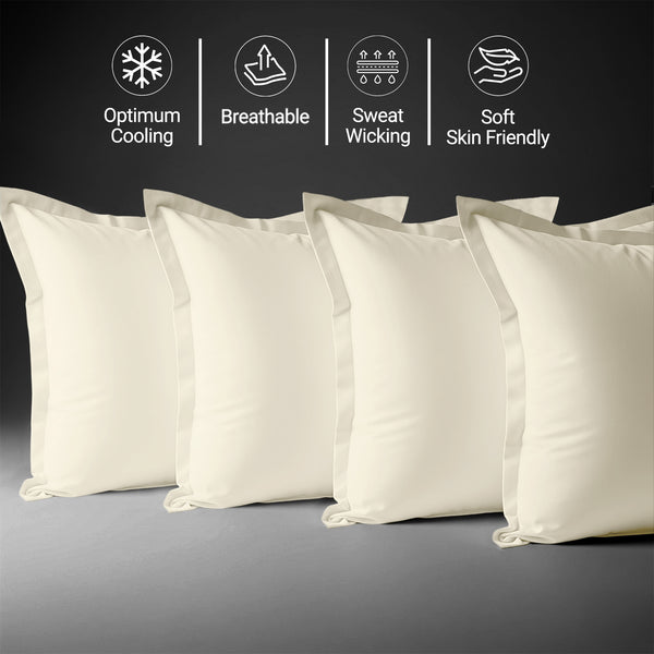 Premium 400 Thread Count 100% Cotton Pillowcases (4 PC)
