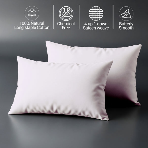 Premium 400 Thread Count 100% Cotton Crib Pillowcases (2 PC)
