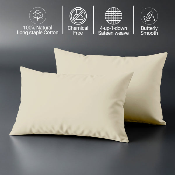 Premium 400 Thread Count 100% Cotton Crib Pillowcases (2 PC)