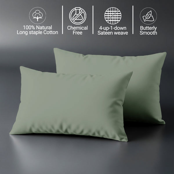 Premium 400 Thread Count 100% Cotton Crib Pillowcases (2 PC)