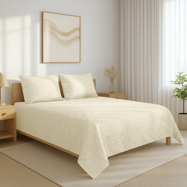 Premium 400 Thread Count 100% Cotton Quilted Bedspread