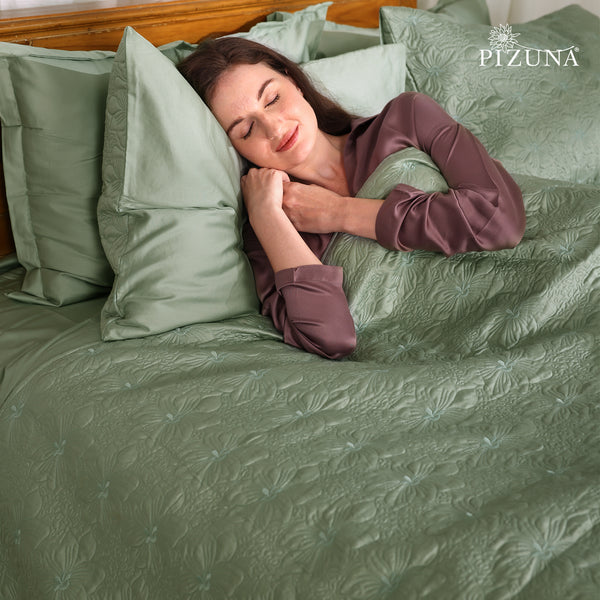 Premium 400 Thread Count 100% Cotton Quilted Bedspread