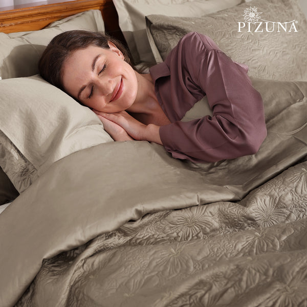 Premium 400 Thread Count 100% Cotton Quilted Bedspread